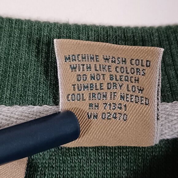 LL Bean Mens Waffle Knit Thermal Henley Size XL Tall Green Layers Outdoor Winter - Picture 5 of 8